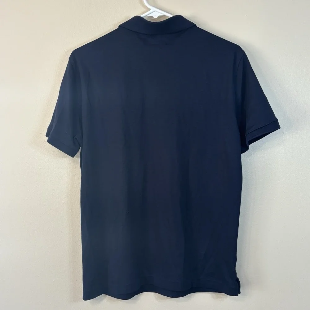 Banana Republic Polo Shirt Mens Small Luxury Touch Performance Cotton Small Navy